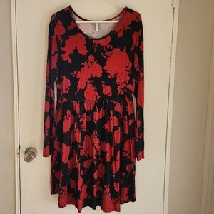 Long Sleeve Midi Dress XL